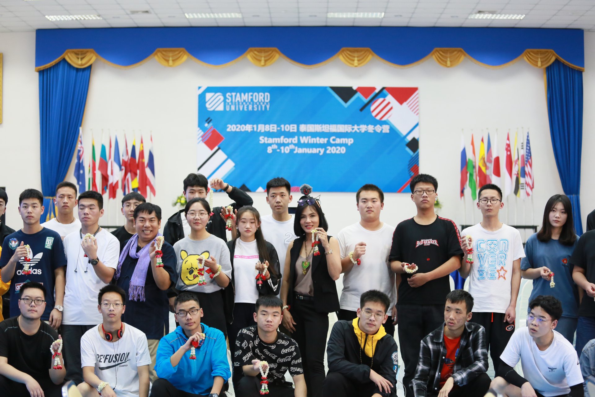 Chinese students experienced international class and Thai culture via winter camp at Stamford International University